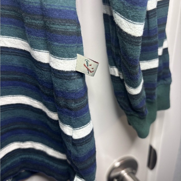 Vintage Ferruche Basics Striped Long Sleeve Henley Shirt - Picture 2 of 4